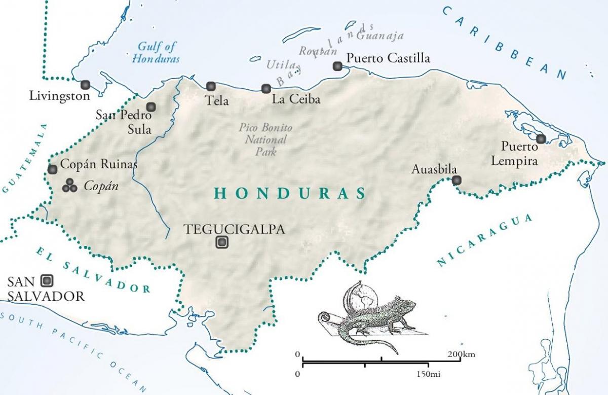 картата la ceiba, Хондурас