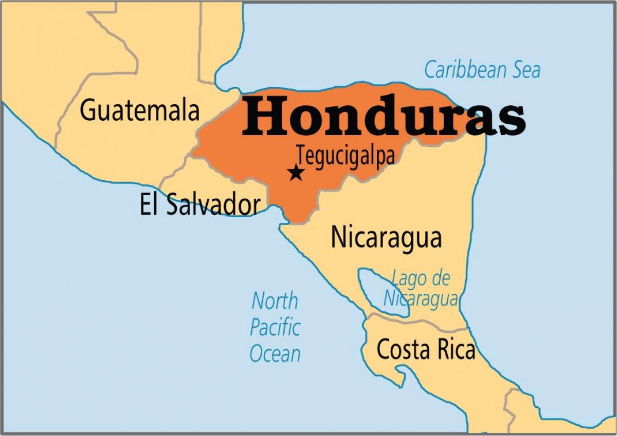 Хондурас карта на столицата