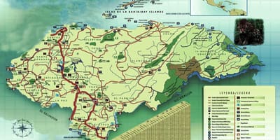 Карта на Хондурас география
