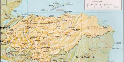 Залива на остров роатан Хондурас картата