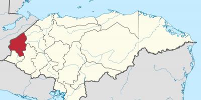 Карта на копан Хондурас