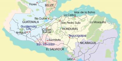 Карта москитии Хондурас